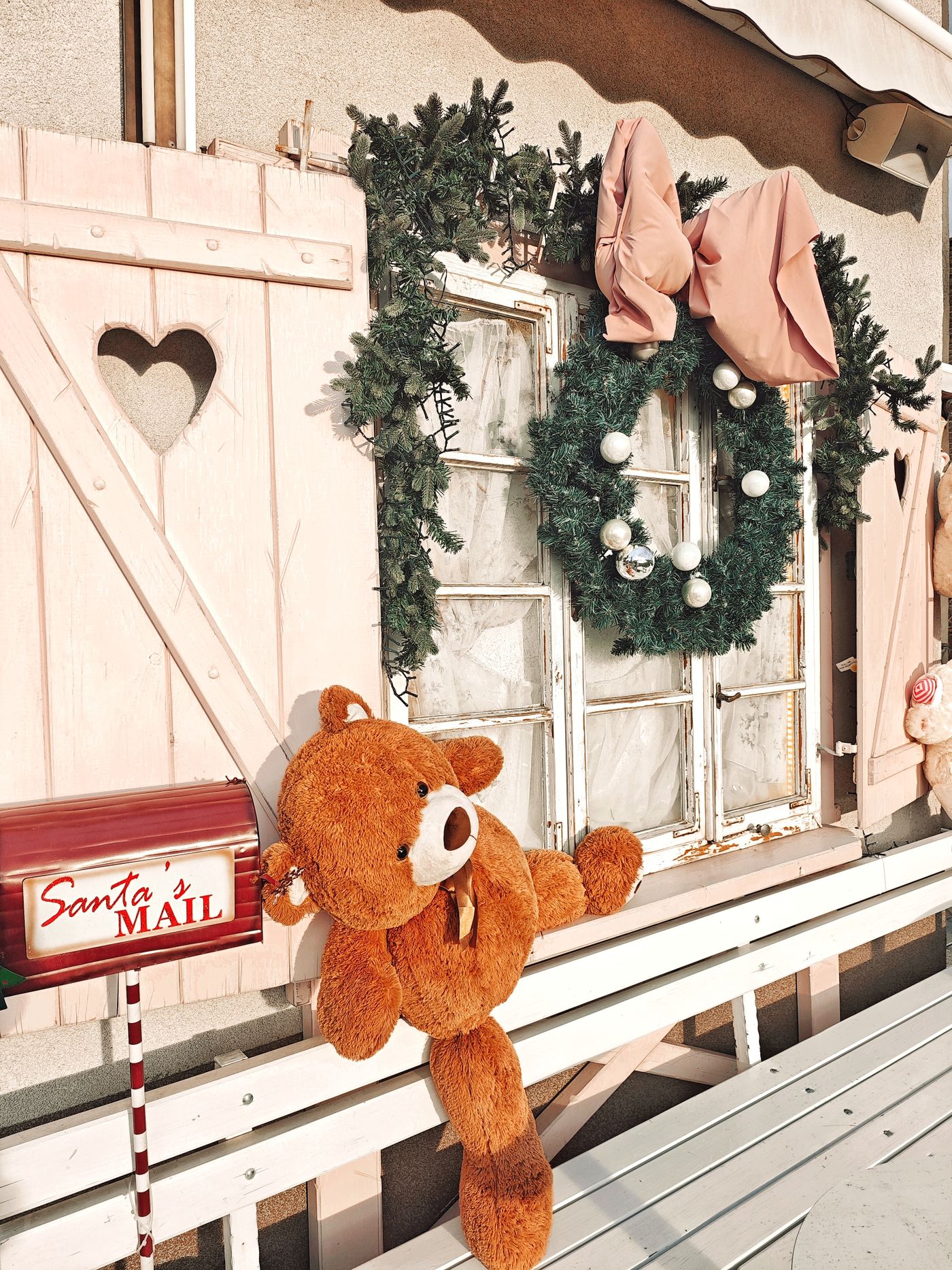 Christmas wreaths and festive decorations at Orchard Nurseries in Water Orton